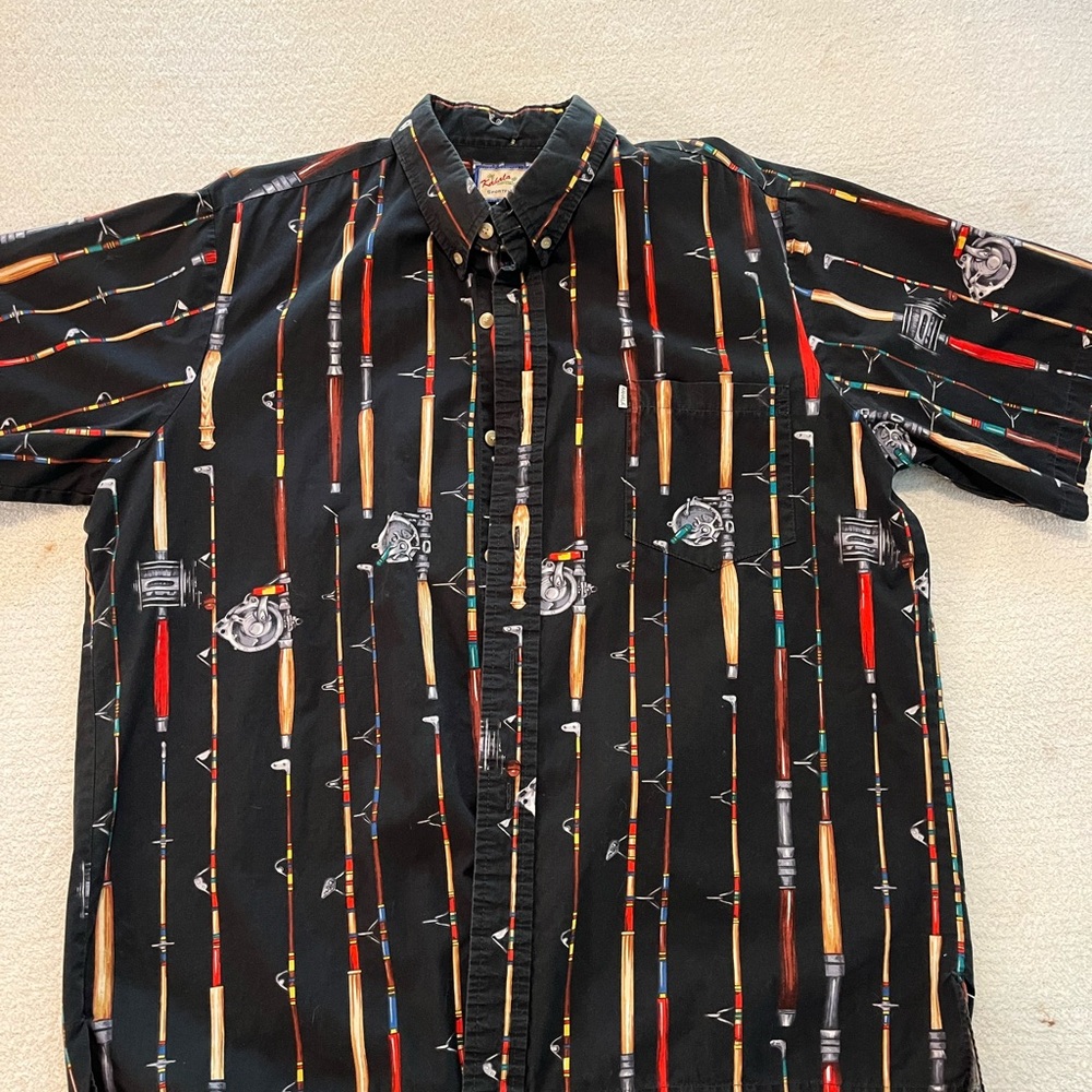 Black Polo with Bamboo Stripe Accents